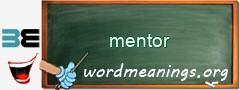 WordMeaning blackboard for mentor